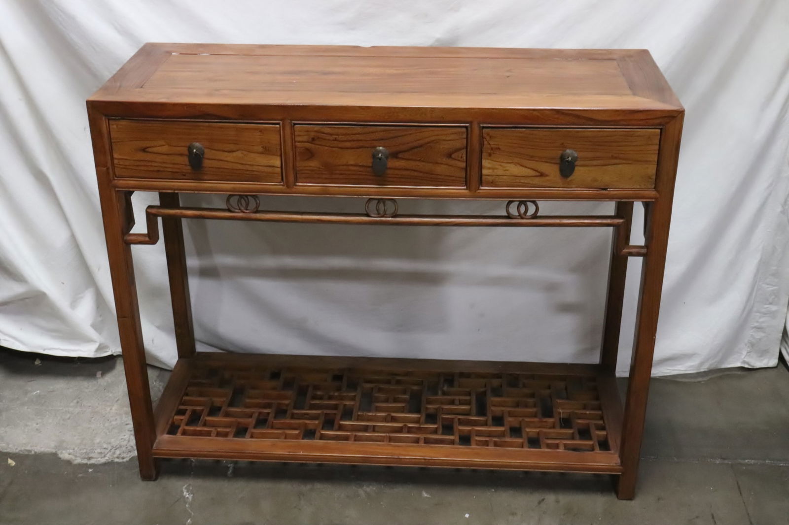 Chinese antique elmwood scholar desk (1 of 14)