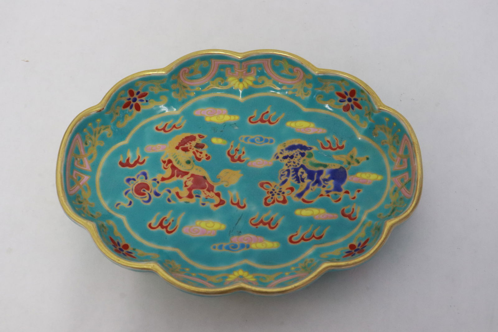 Chinese famille rose porcelain brush wash (1 of 6)