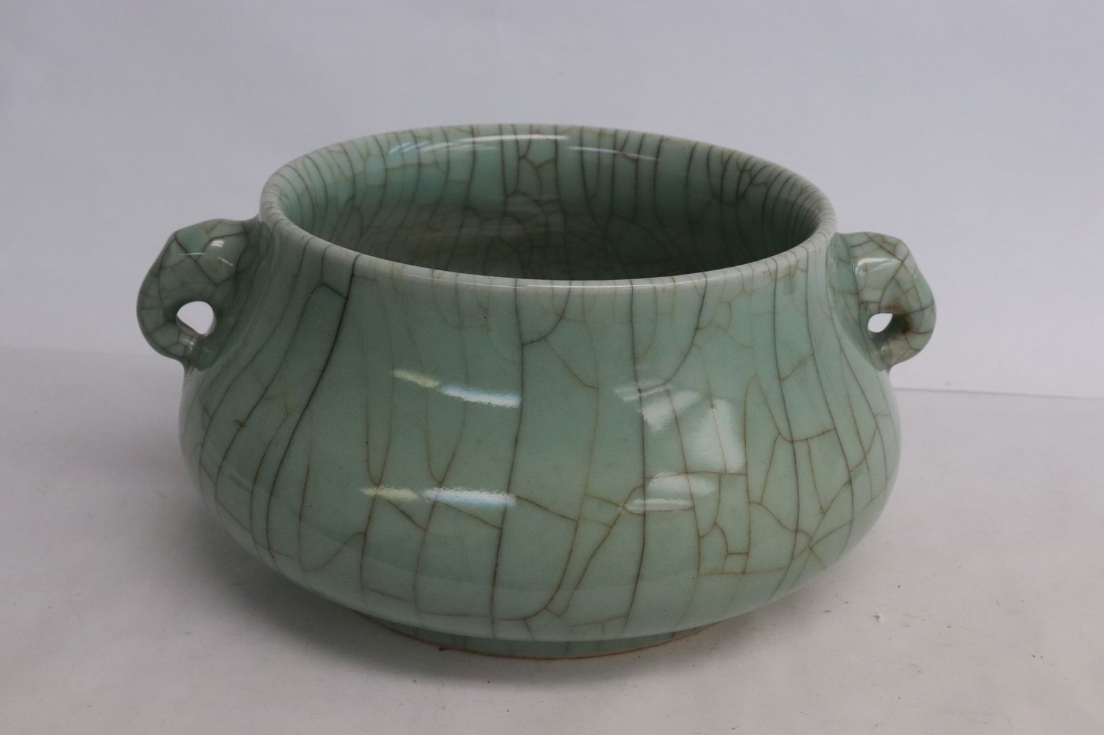 A massive crackleware porcelain brush wash (1 of 6)