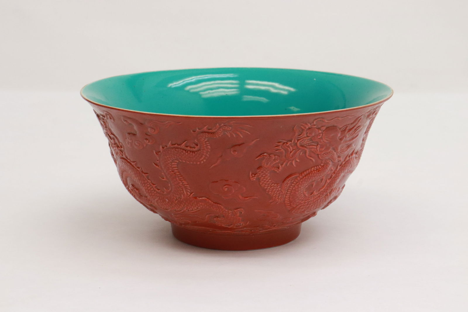red glazed porcelain bowl (1 of 7)