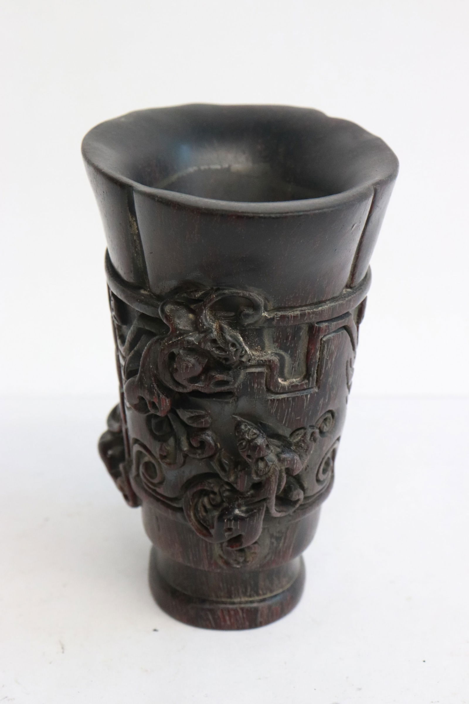 A horn like libation cup (1 of 6)