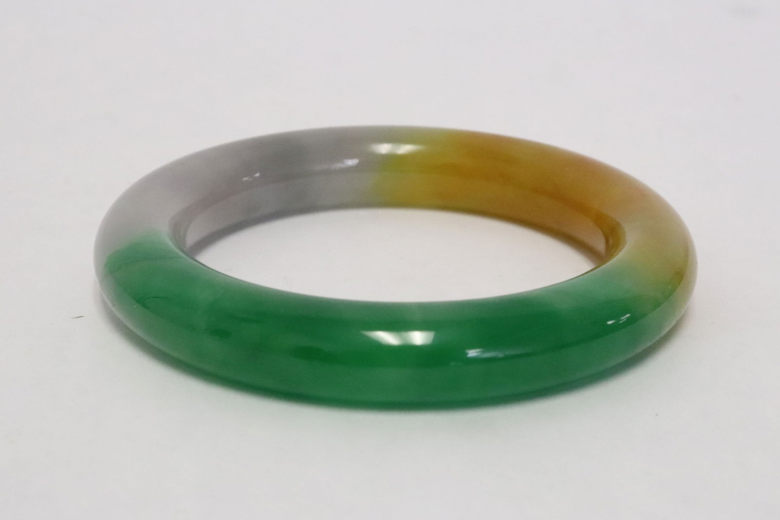 2 jadeite like bangles - 2