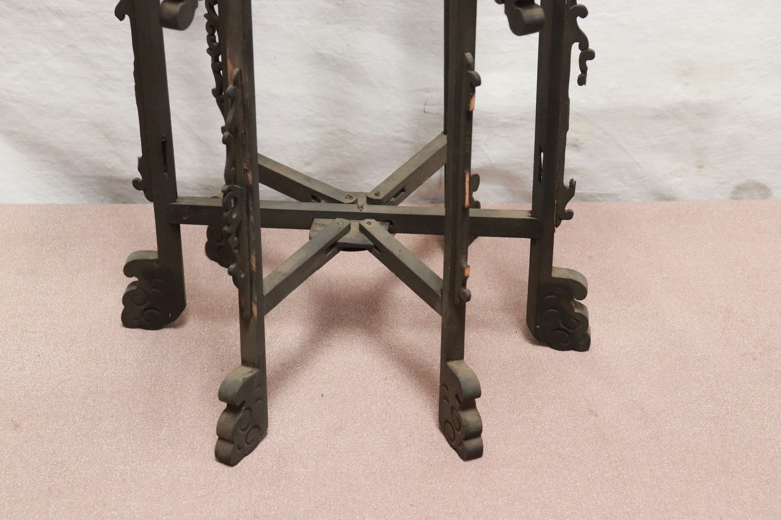 Pair Chinese antique lantern frames - 4