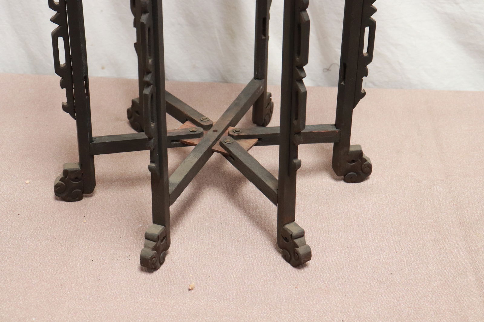 Pair Chinese antique lantern frames - 8