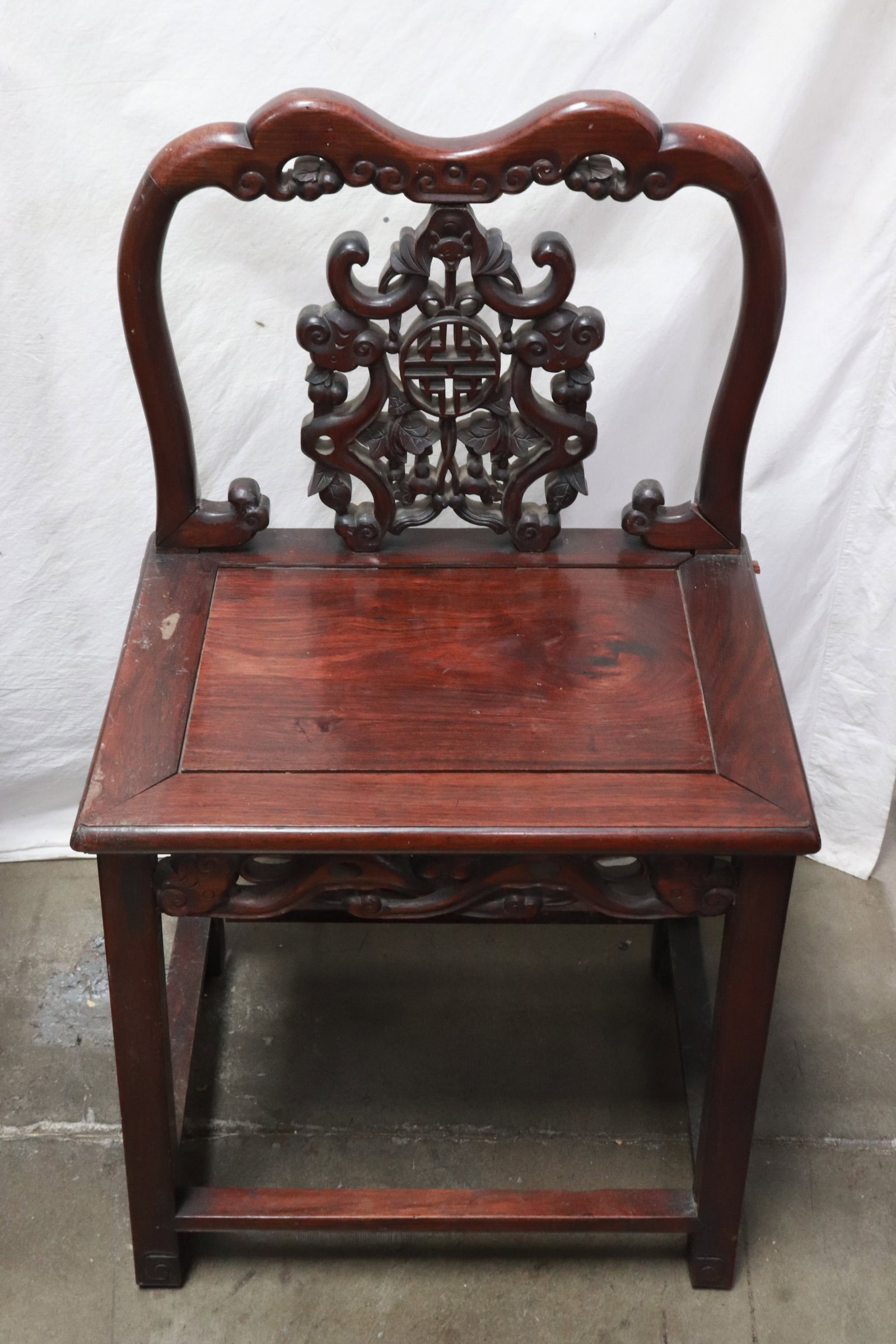 Chinese antique rosewood side chair (1 of 6)