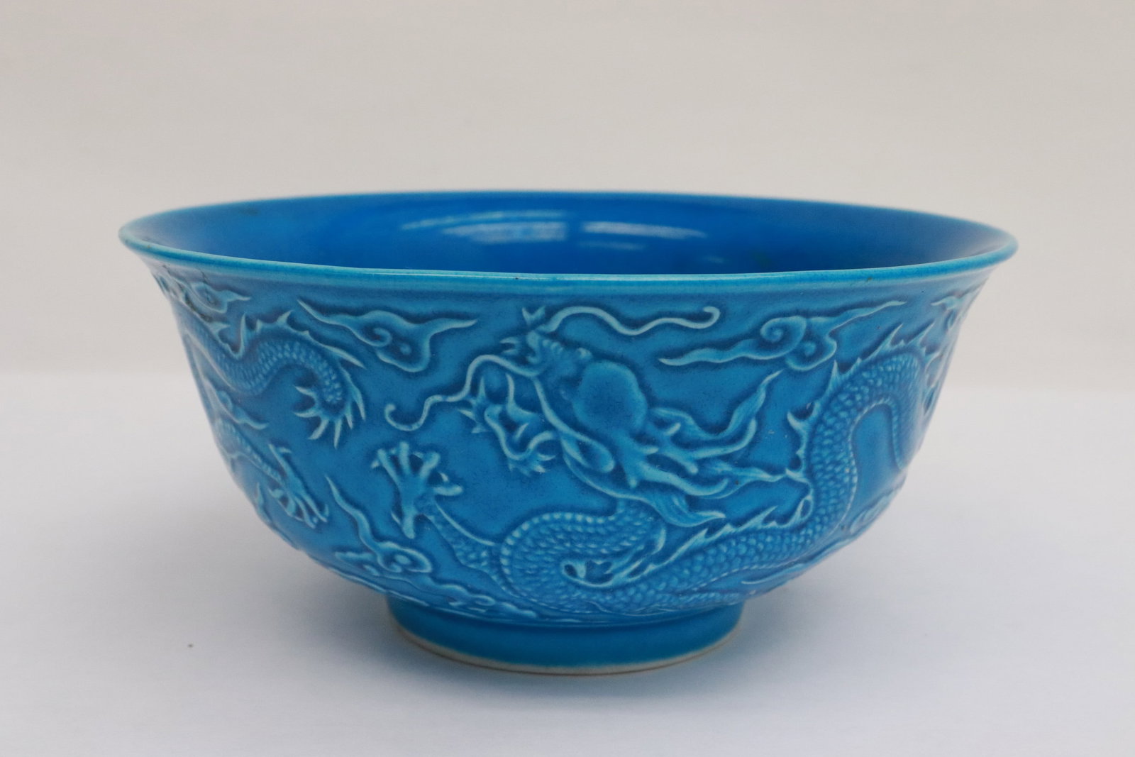 Blue glazed porcelain bowl (1 of 5)