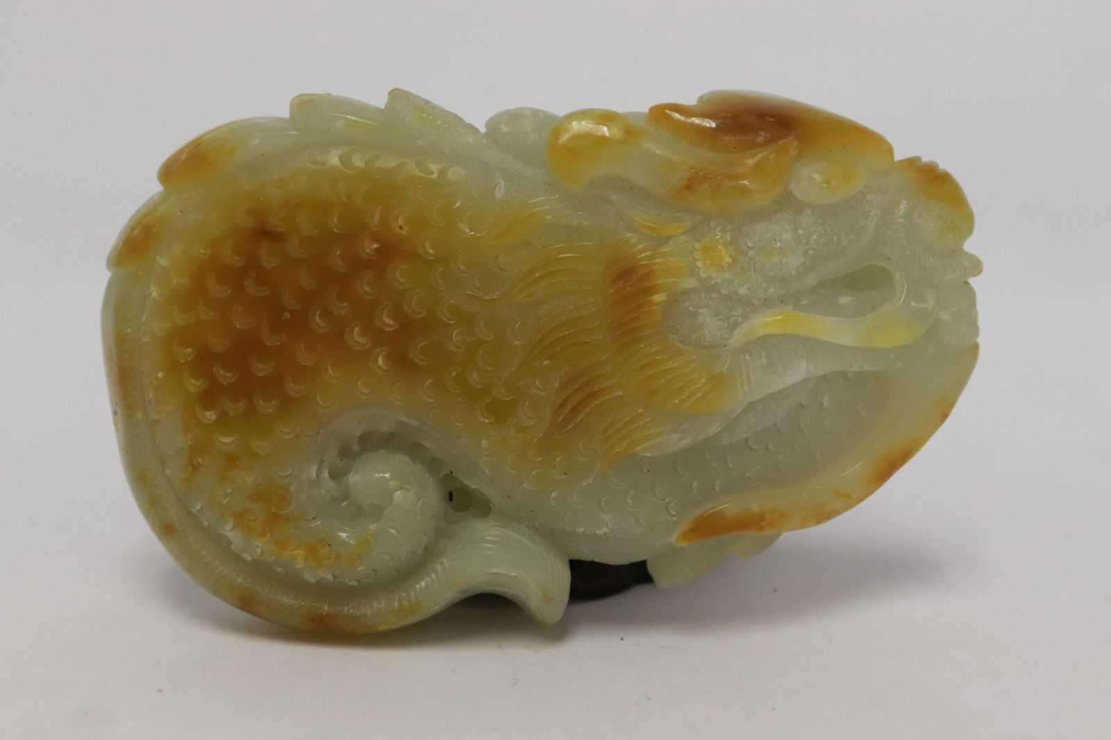 Light celadon jade carved ornament (1 of 5)