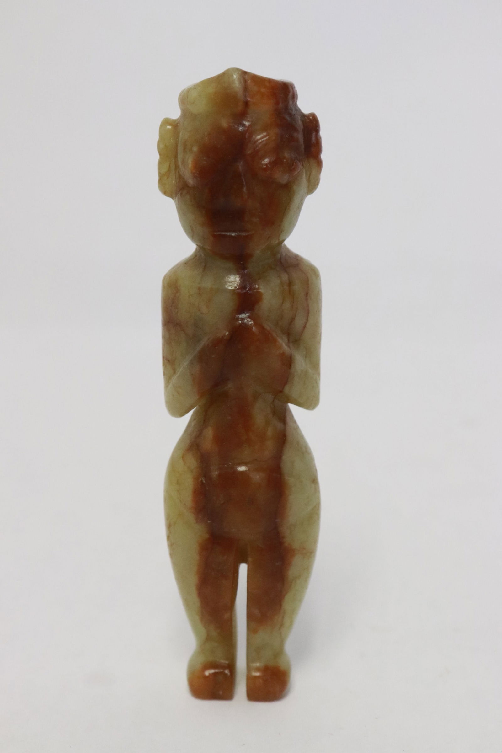 Celadon jade carved figure (1 of 6)