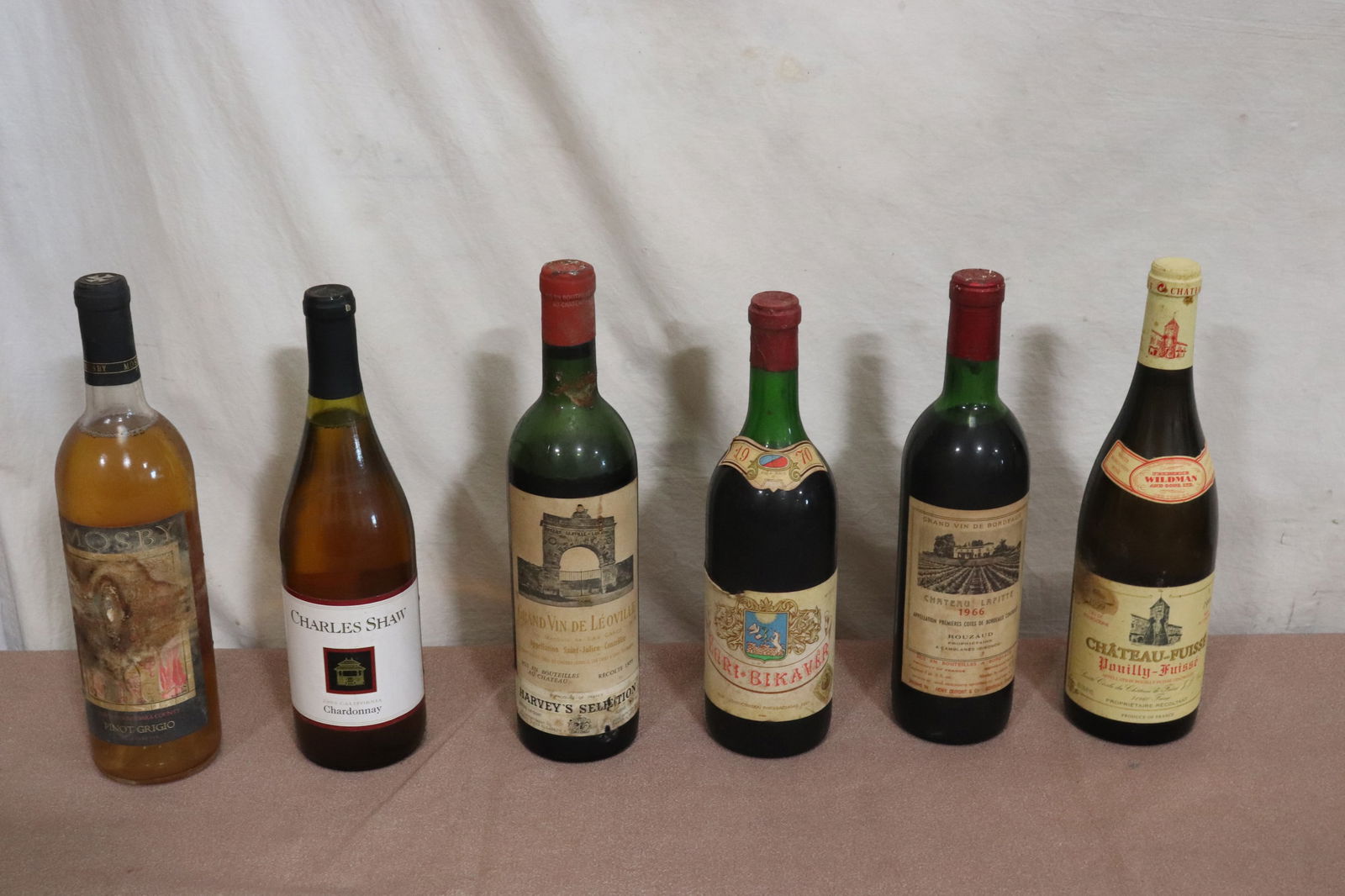6 vintage wine bottles (1 of 9)