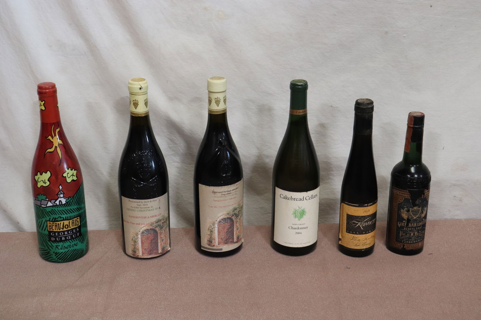 6 vintage wine bottles (1 of 10)