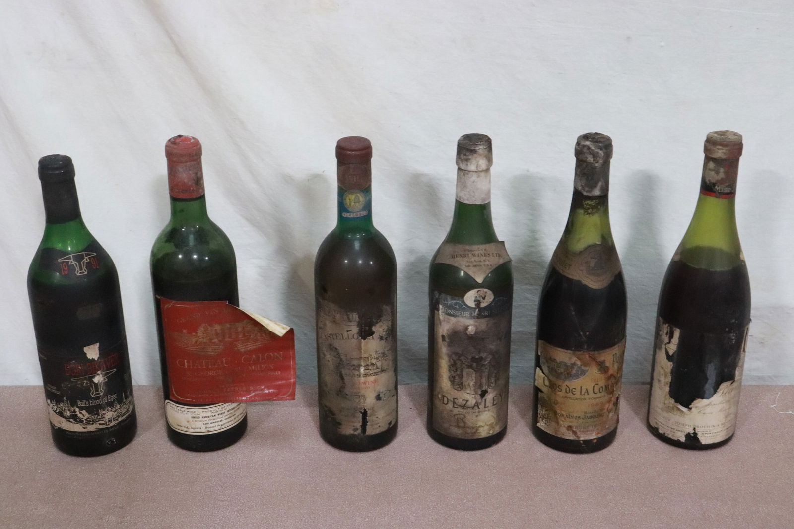 6 vintage wine bottles (1 of 9)