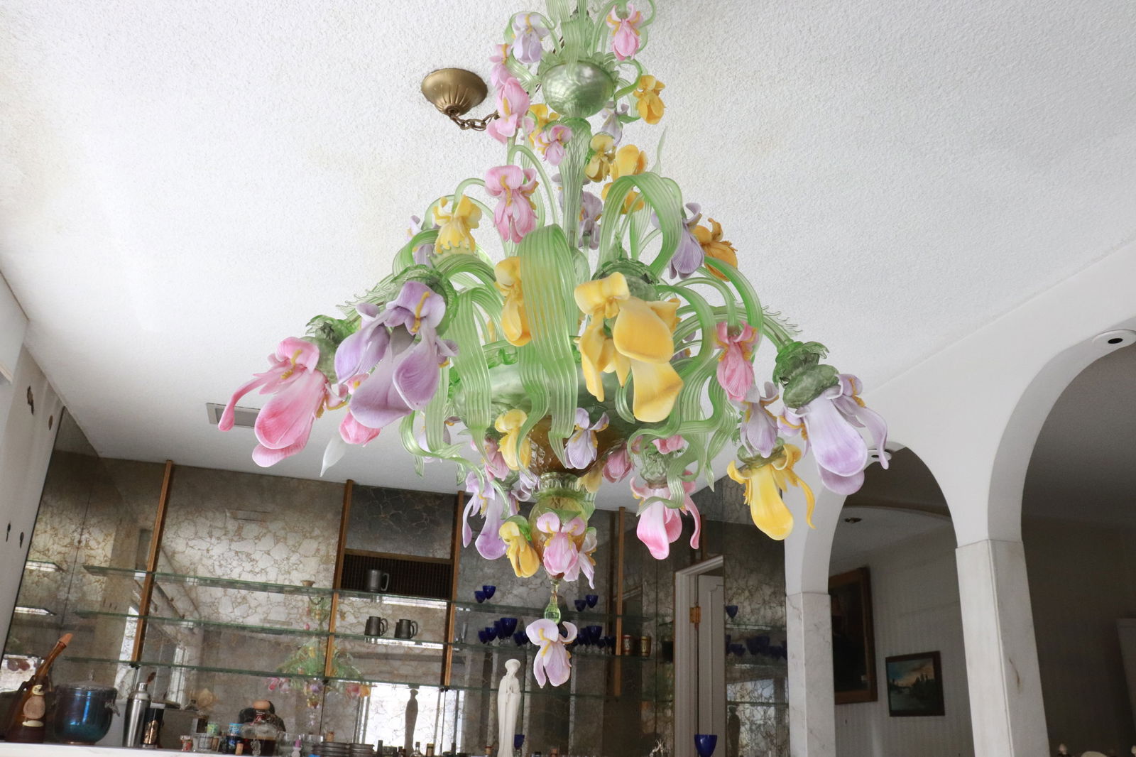 A large mid-century Murano glass chandelier (1 of 10)