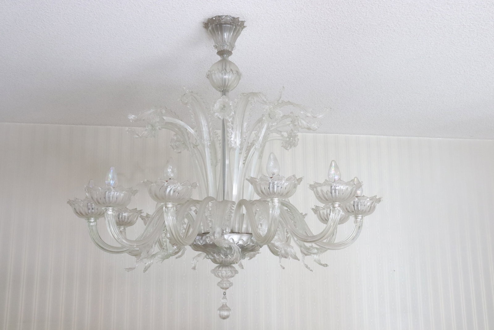 Very rare Murano crystal/ glass chandelier (1 of 11)