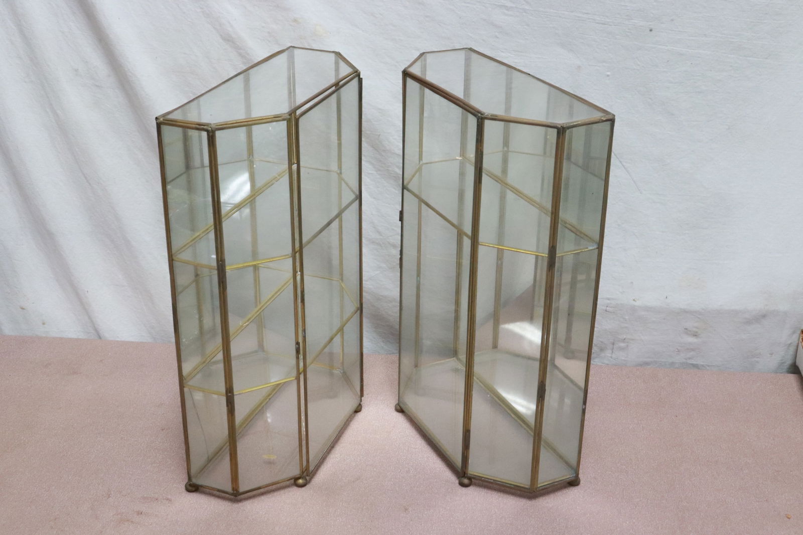 2 table top display cases - 2