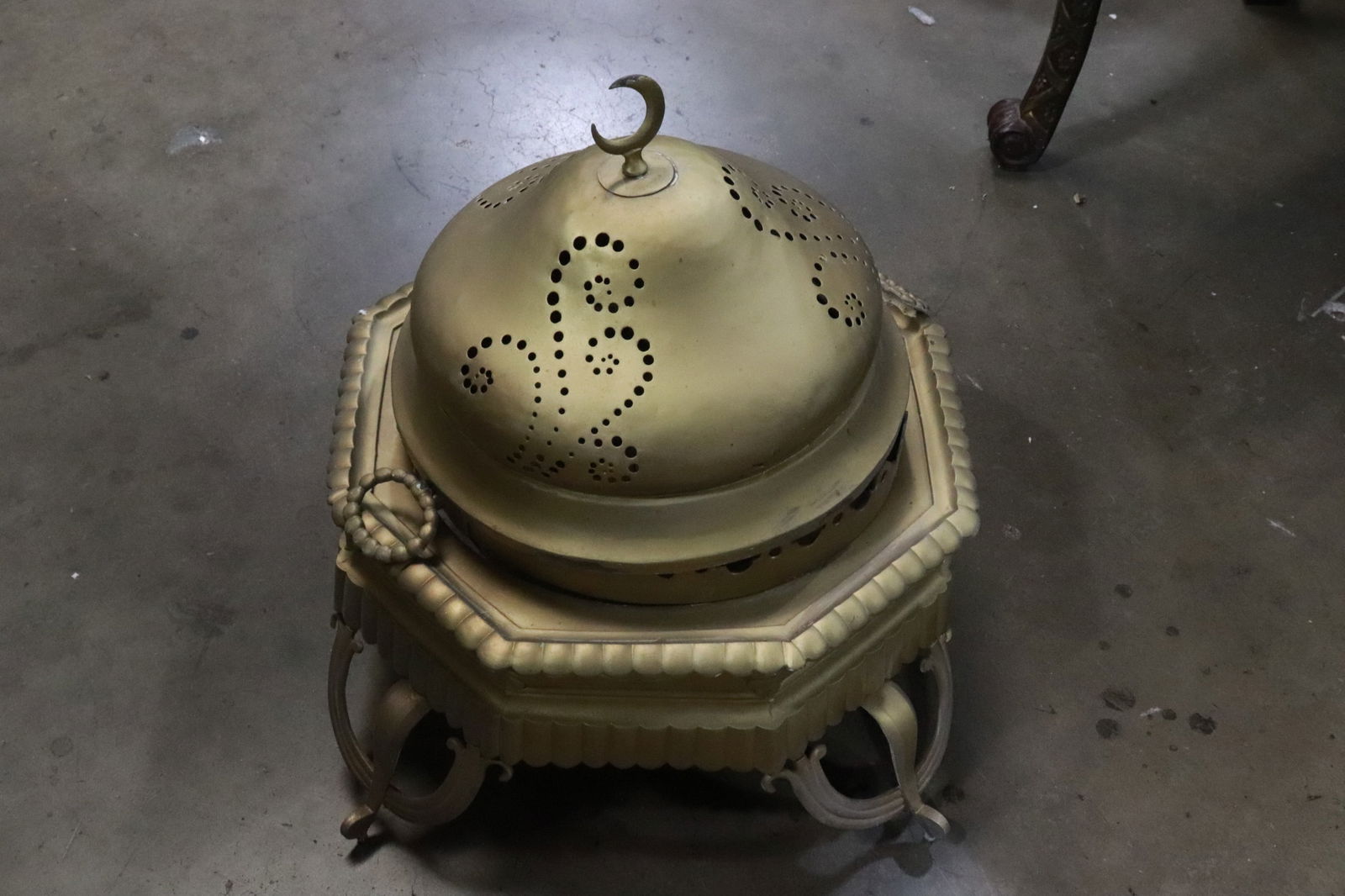 A brass samovar(?) - 5