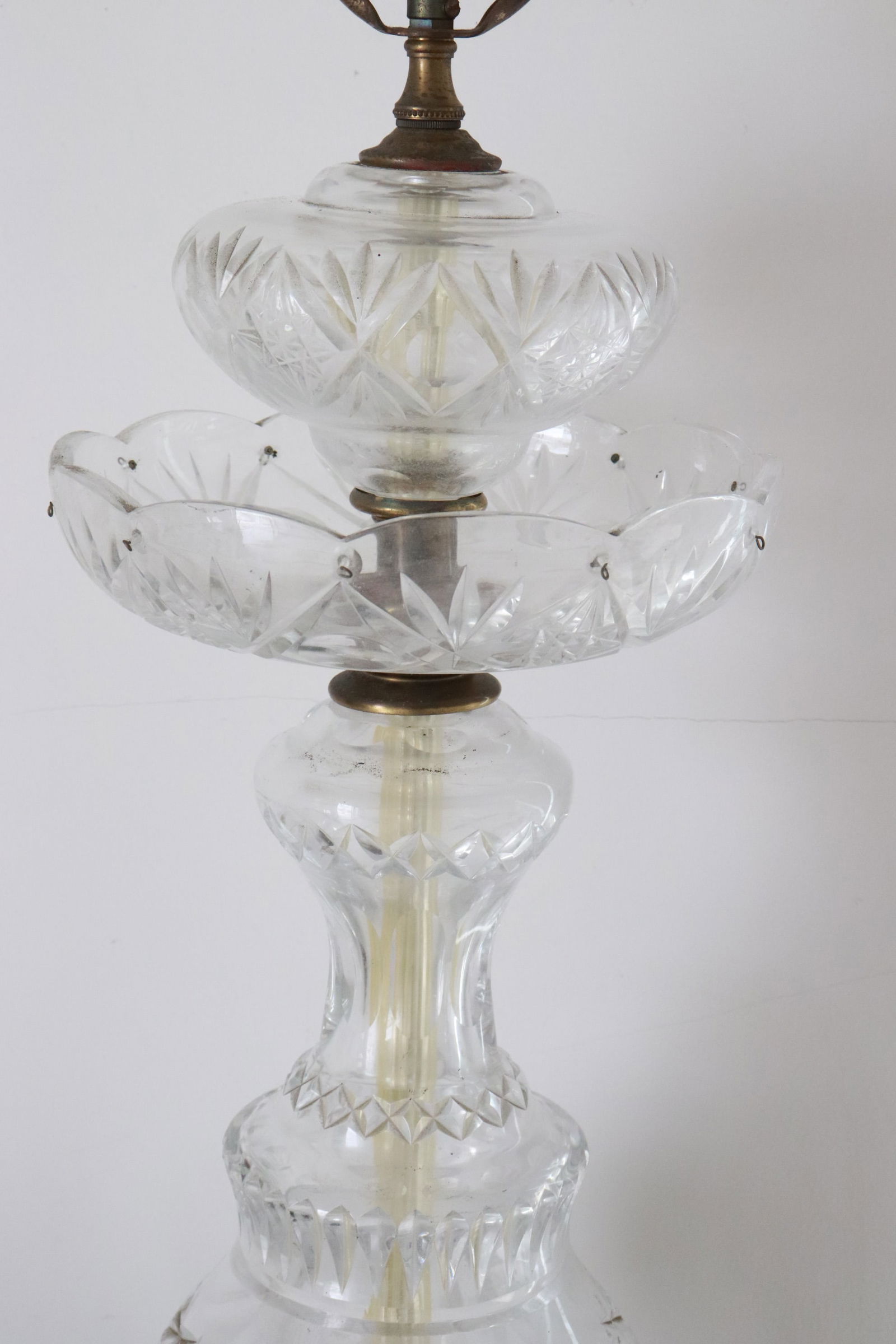 Vintage crystal table lamp - 4