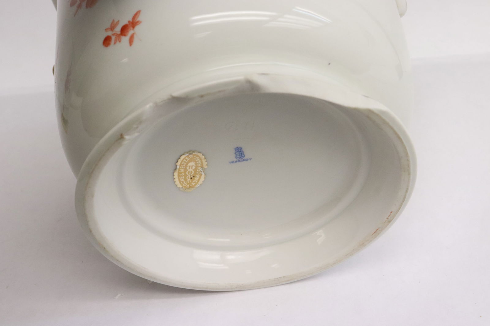 2 pieces Herend porcelain, chips - 5