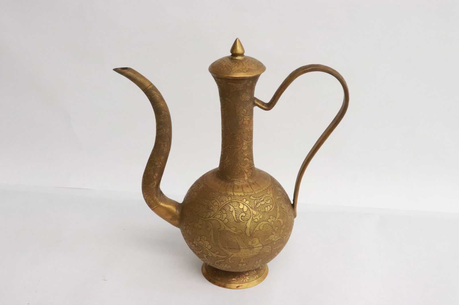 Chinese(?) gilt metal wine server (1 of 5)