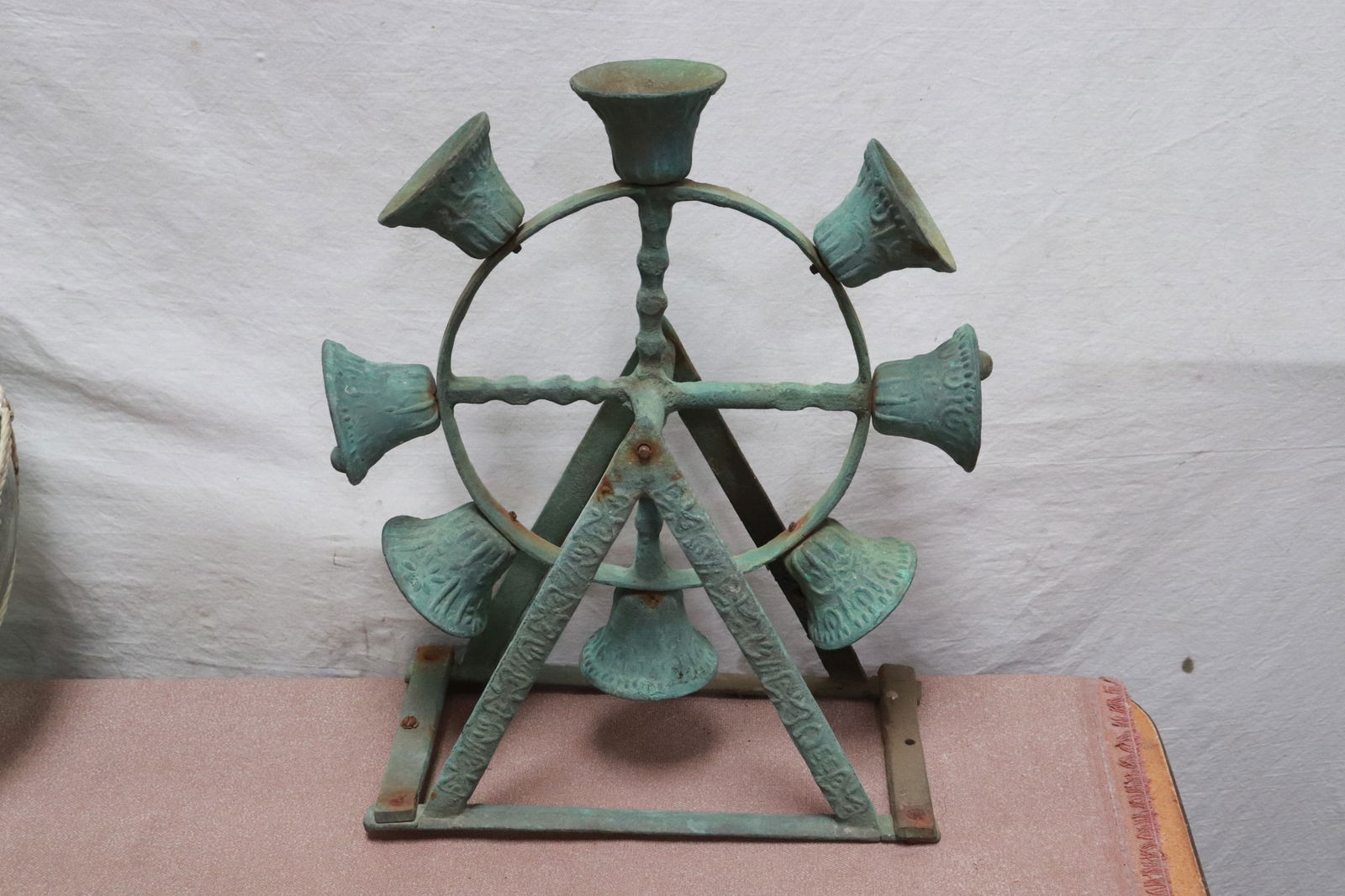 Antique spinning wheel doorbell (1 of 6)