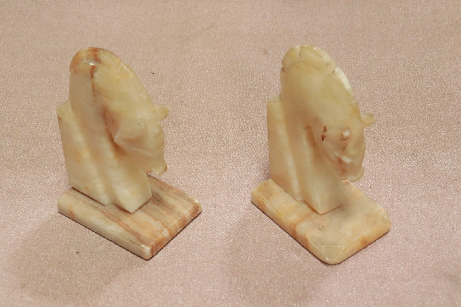 3 pair onyx bookends - 3