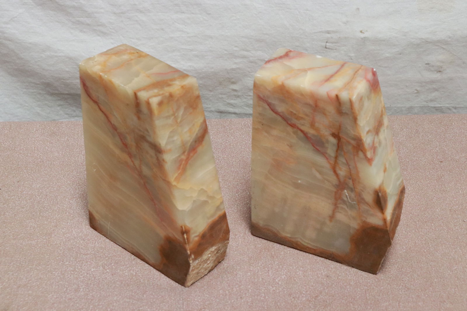 3 pair onyx bookends - 6