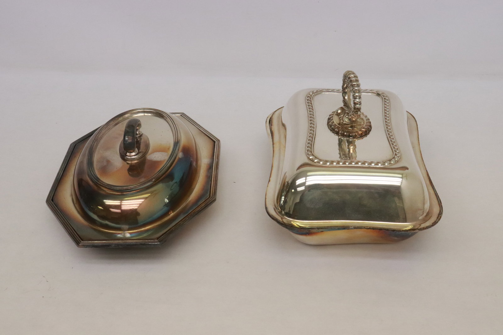 2 silverplate covered meat servers (1 of 8)