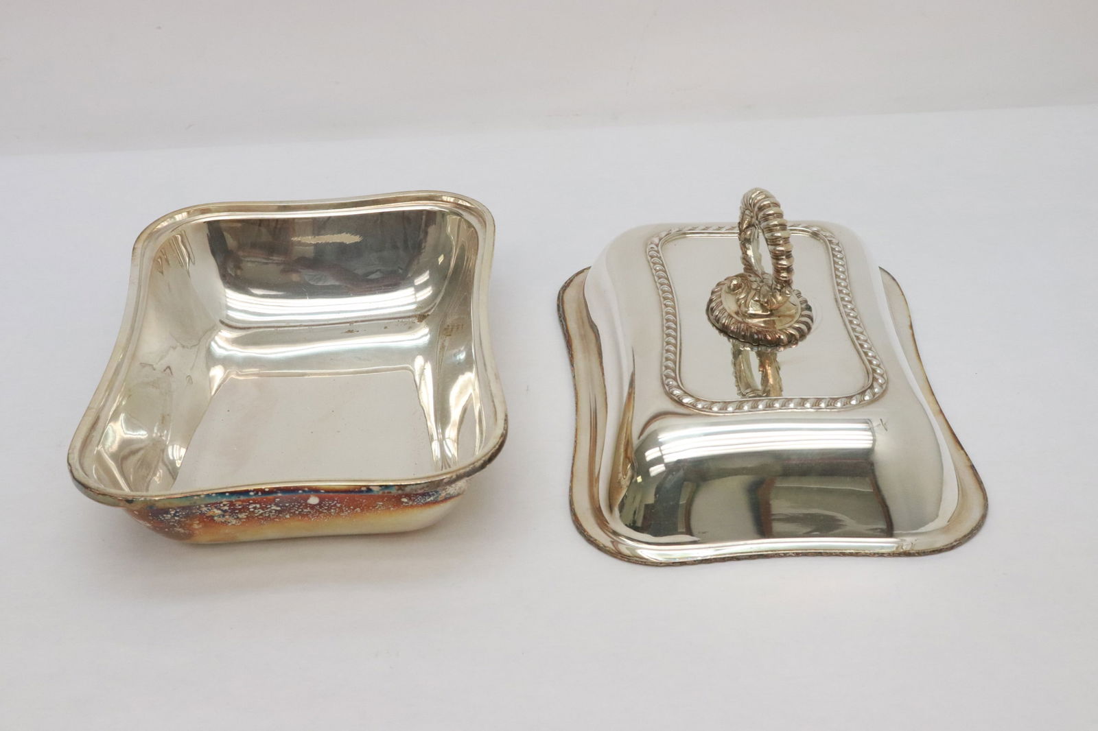 2 silverplate covered meat servers - 3