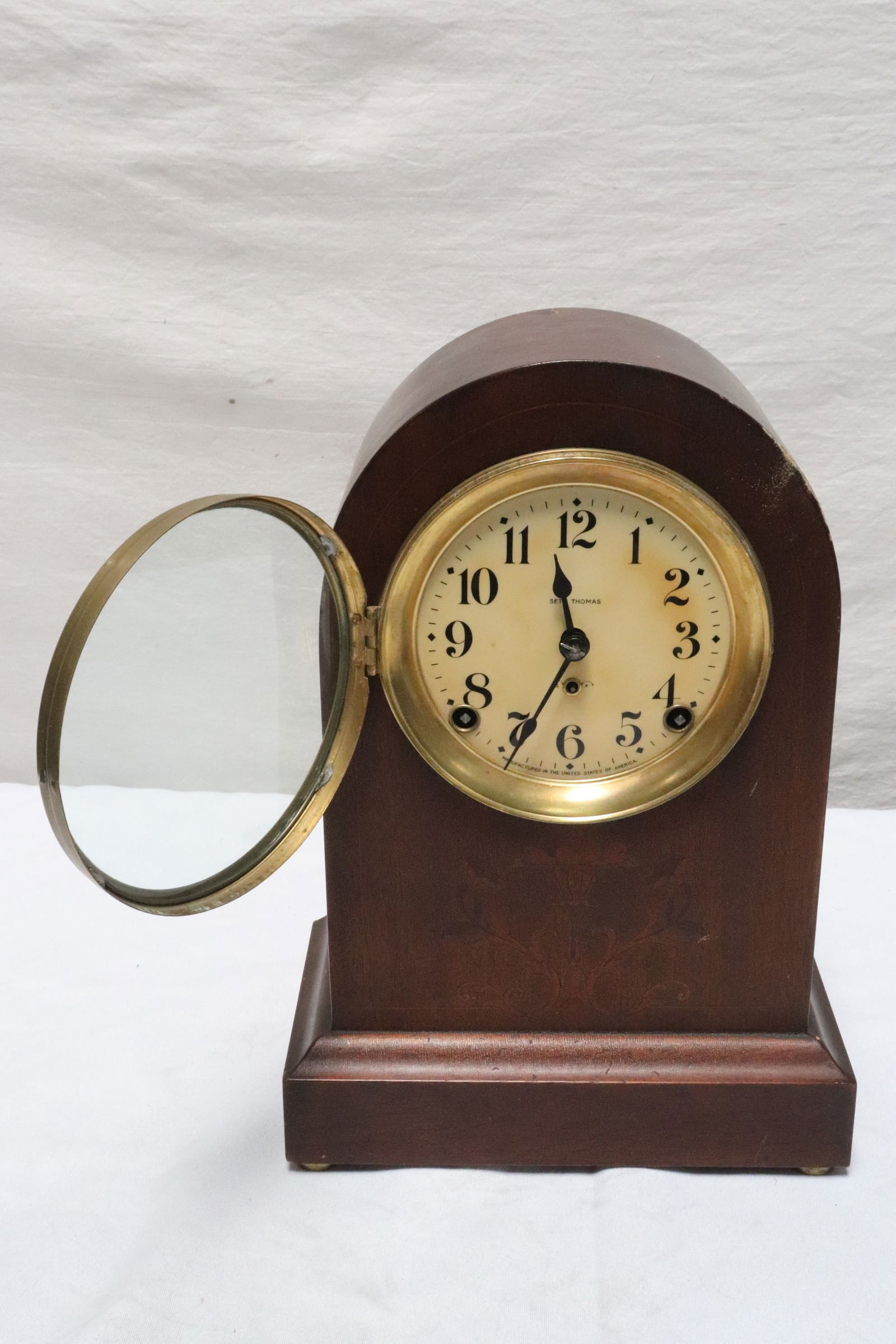 Antique Seth Thomas keywind table clock - 3