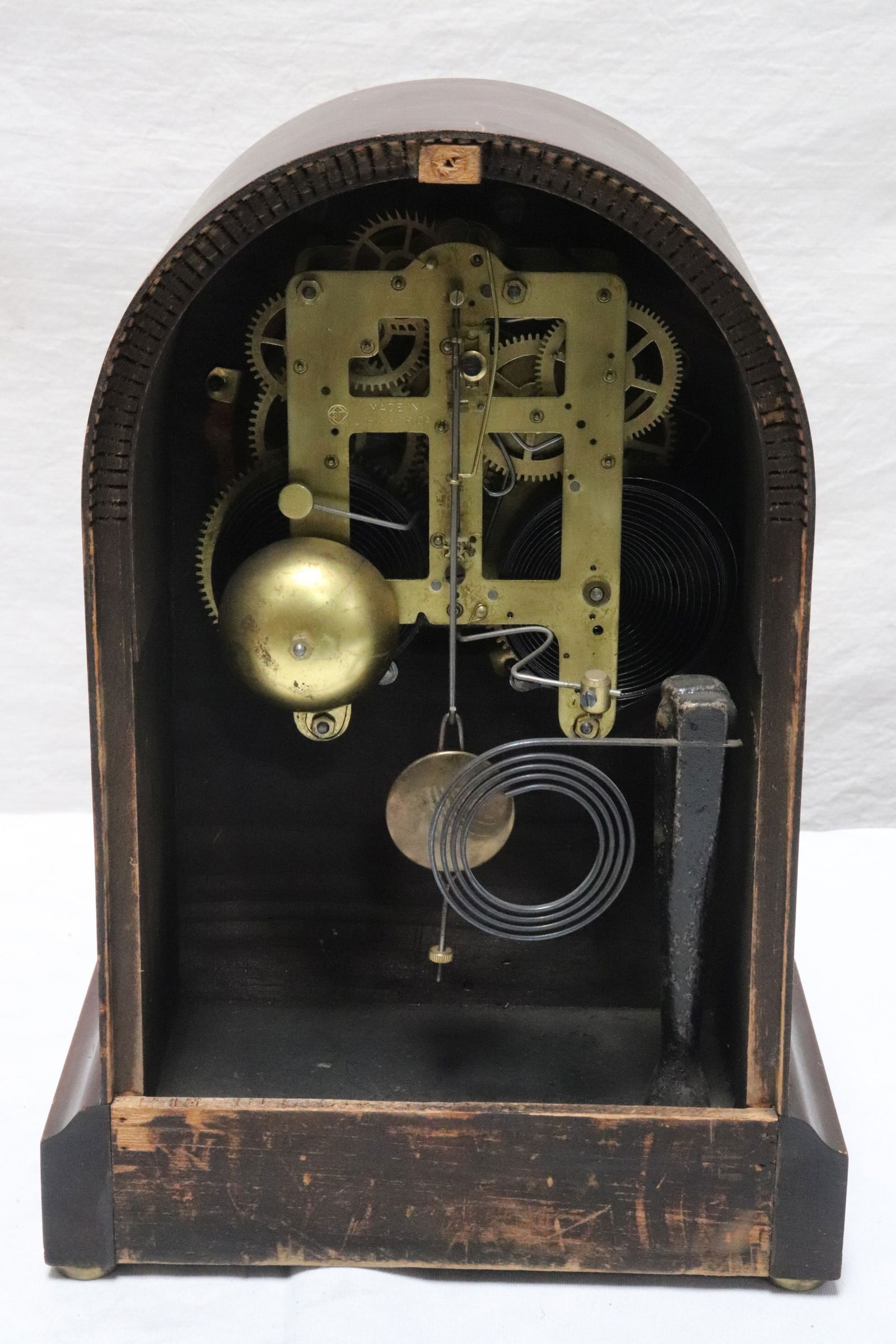 Antique Seth Thomas keywind table clock - 6