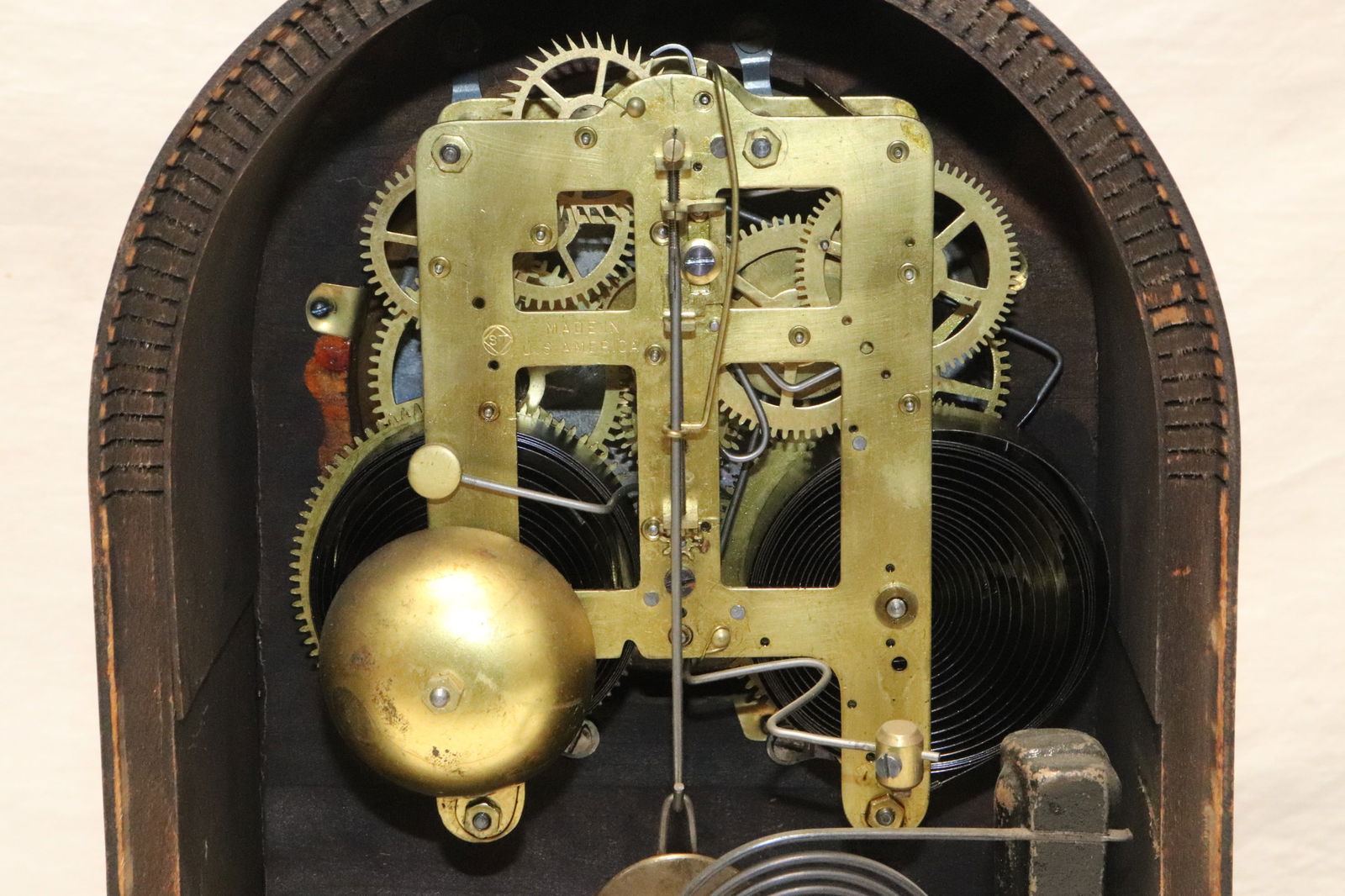 Antique Seth Thomas keywind table clock - 7