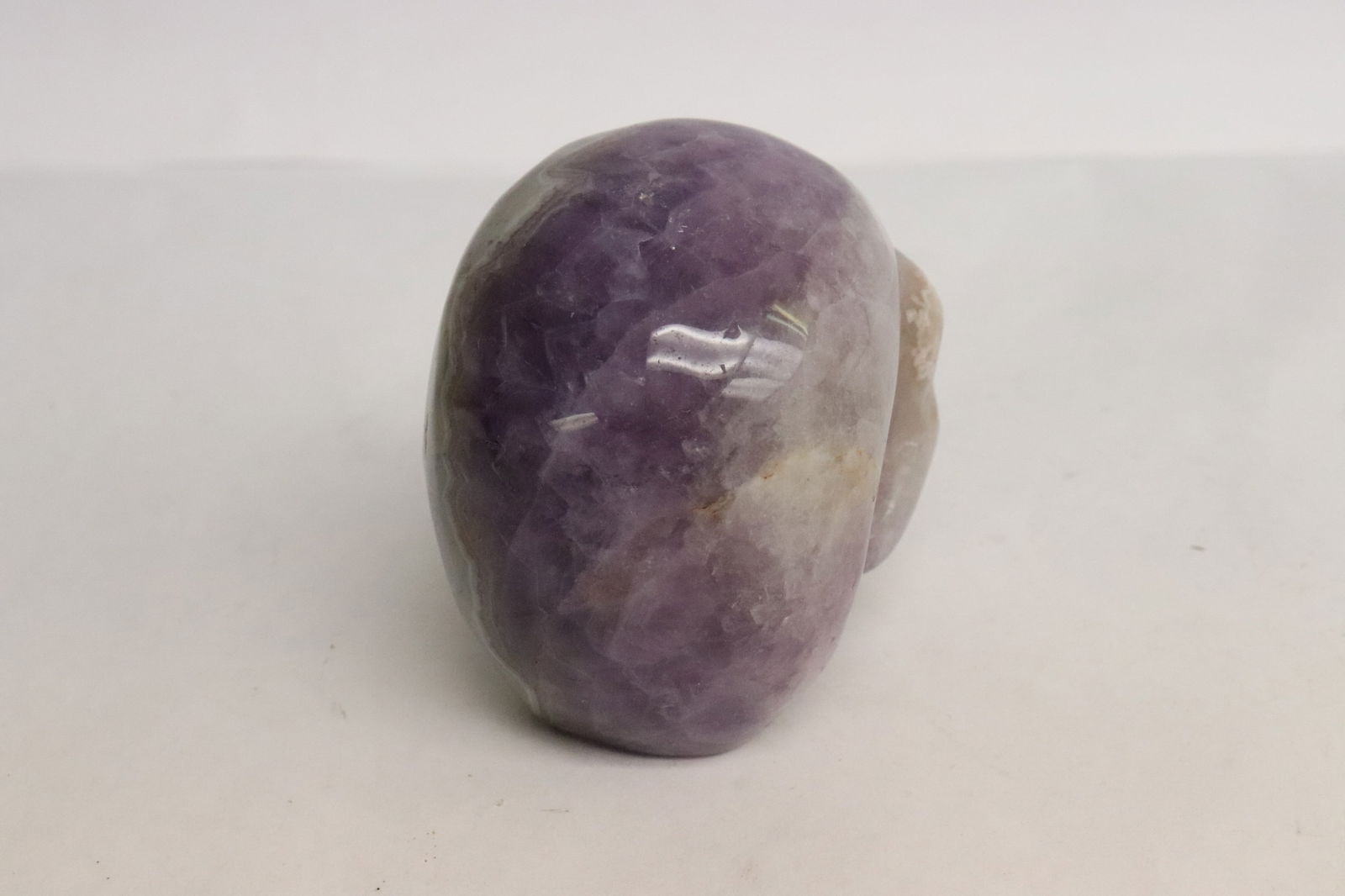 Amethyst carved skull - 3