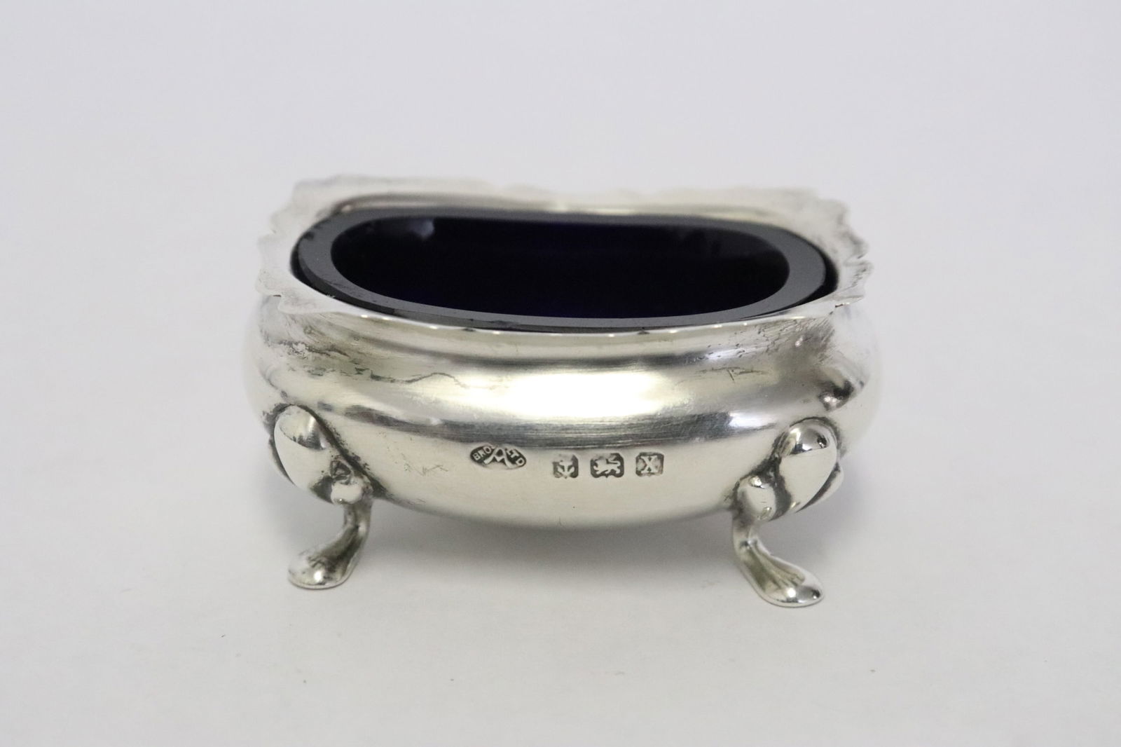 early 20th c. English sterling master salt by Adre Brothers (1 of 9)