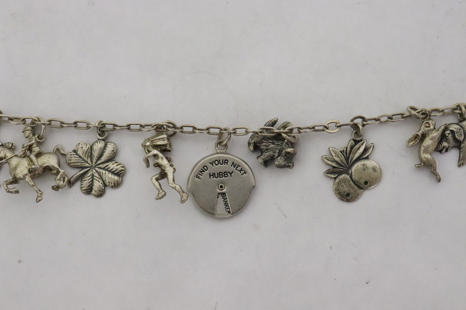 2 sterling charm bracelets - 3