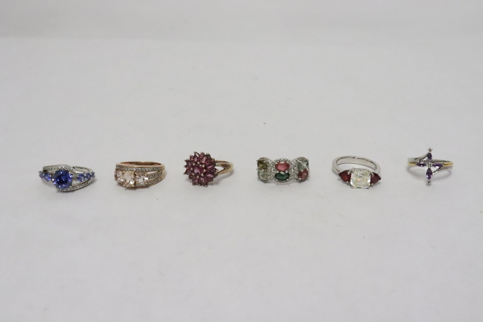 6 fancy sterling rings (1 of 8)