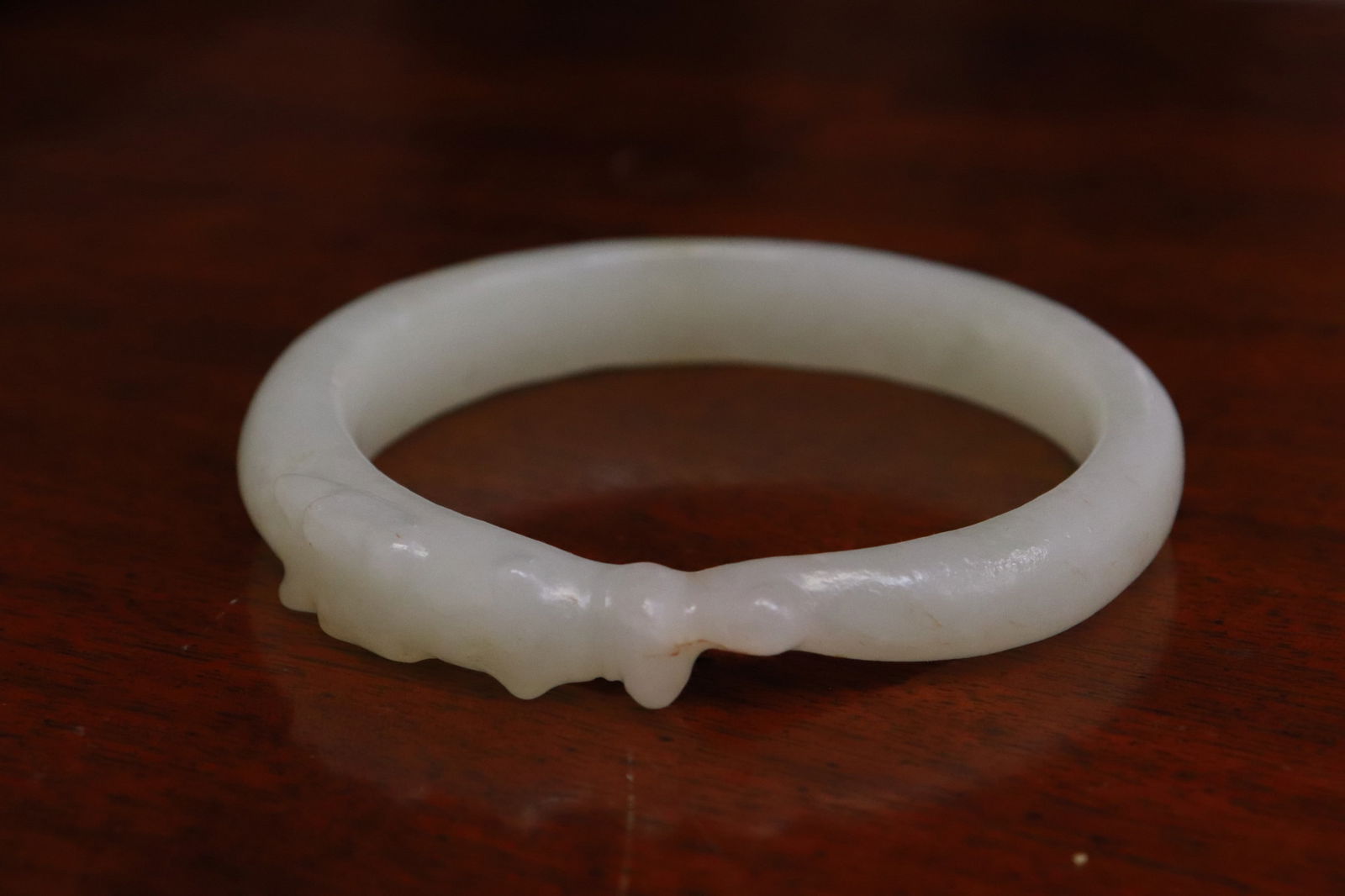 Ming white jade bangle, c1600AD (1 of 6)