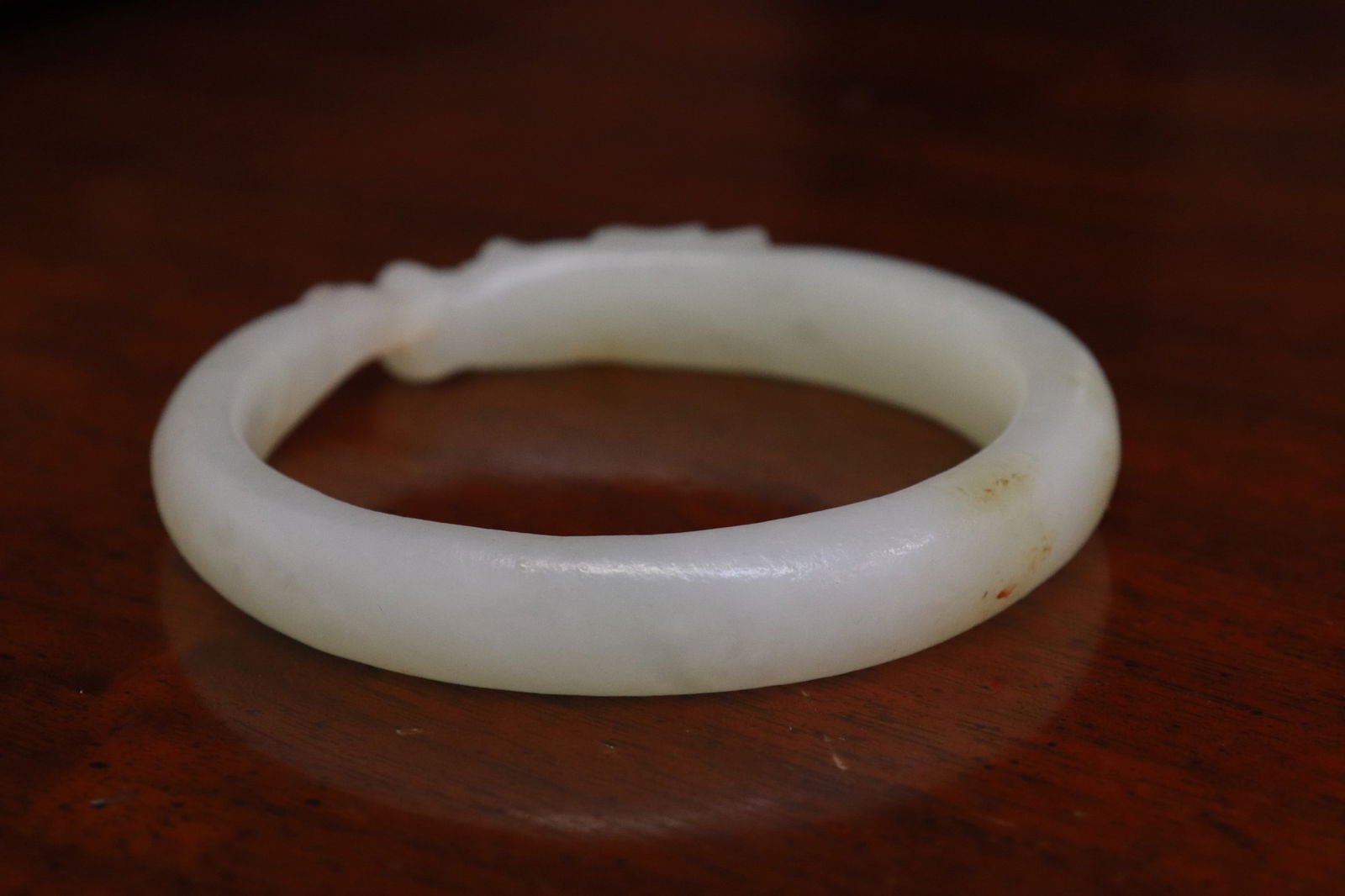 Ming white jade bangle, c1600AD - 2