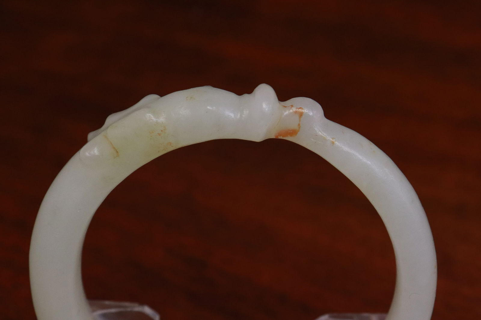 Ming white jade bangle, c1600AD - 4