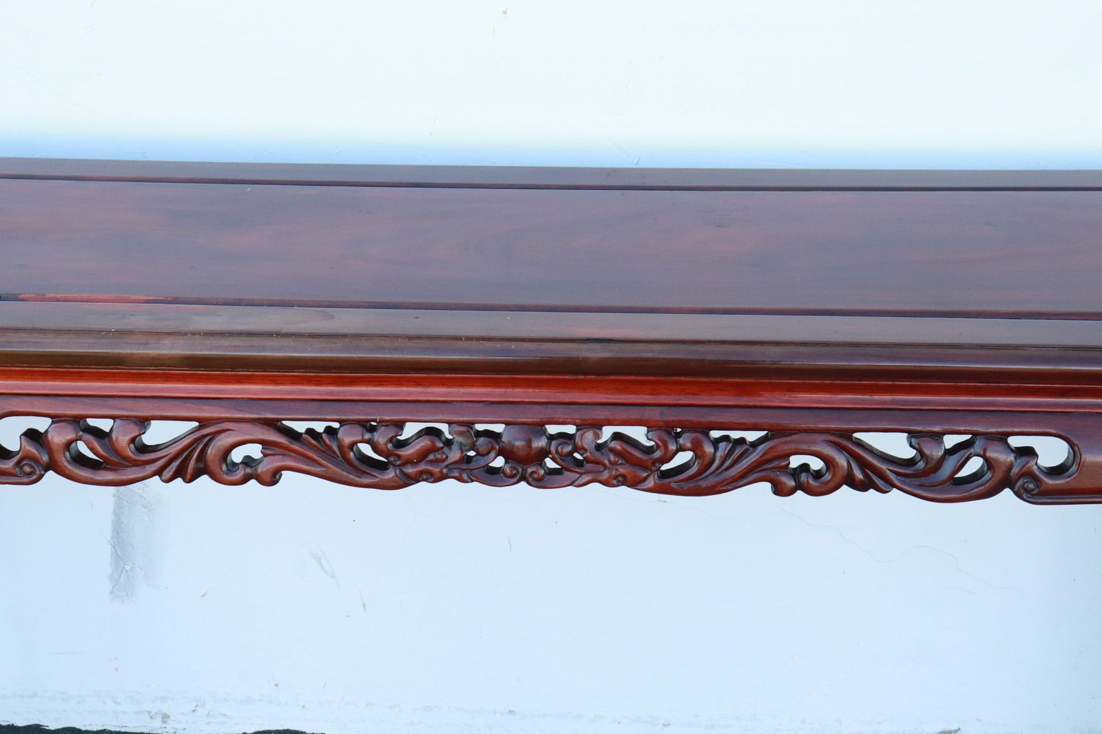 Chinese rosewood scroll table - 8