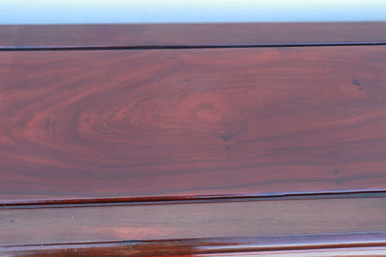 Chinese rosewood scroll table - 9