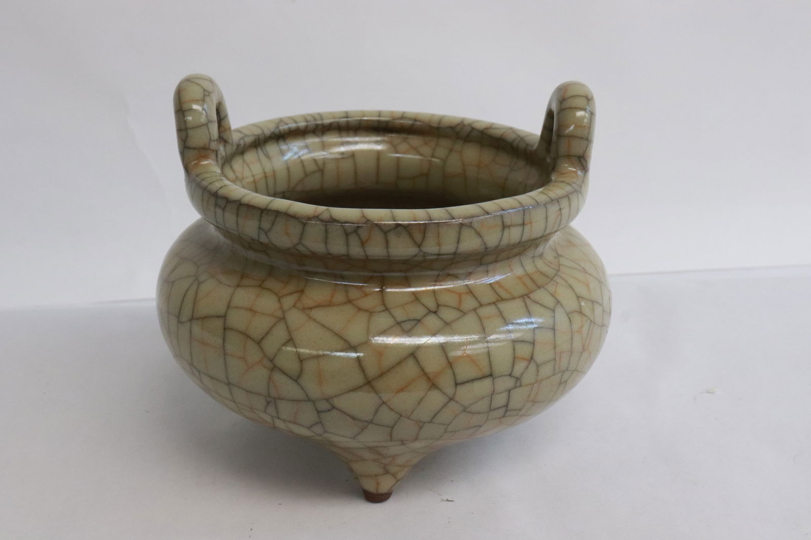 Song style crackleware handled censer (1 of 5)