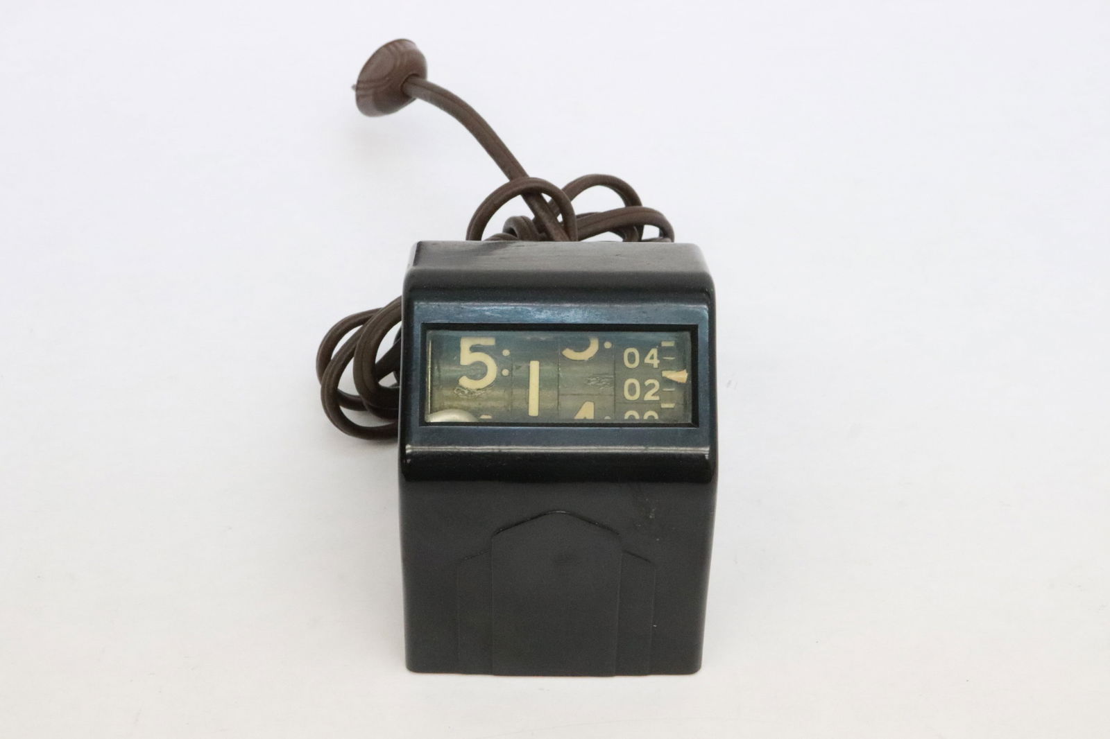 art deco double display table clock with Bakelite case (1 of 6)