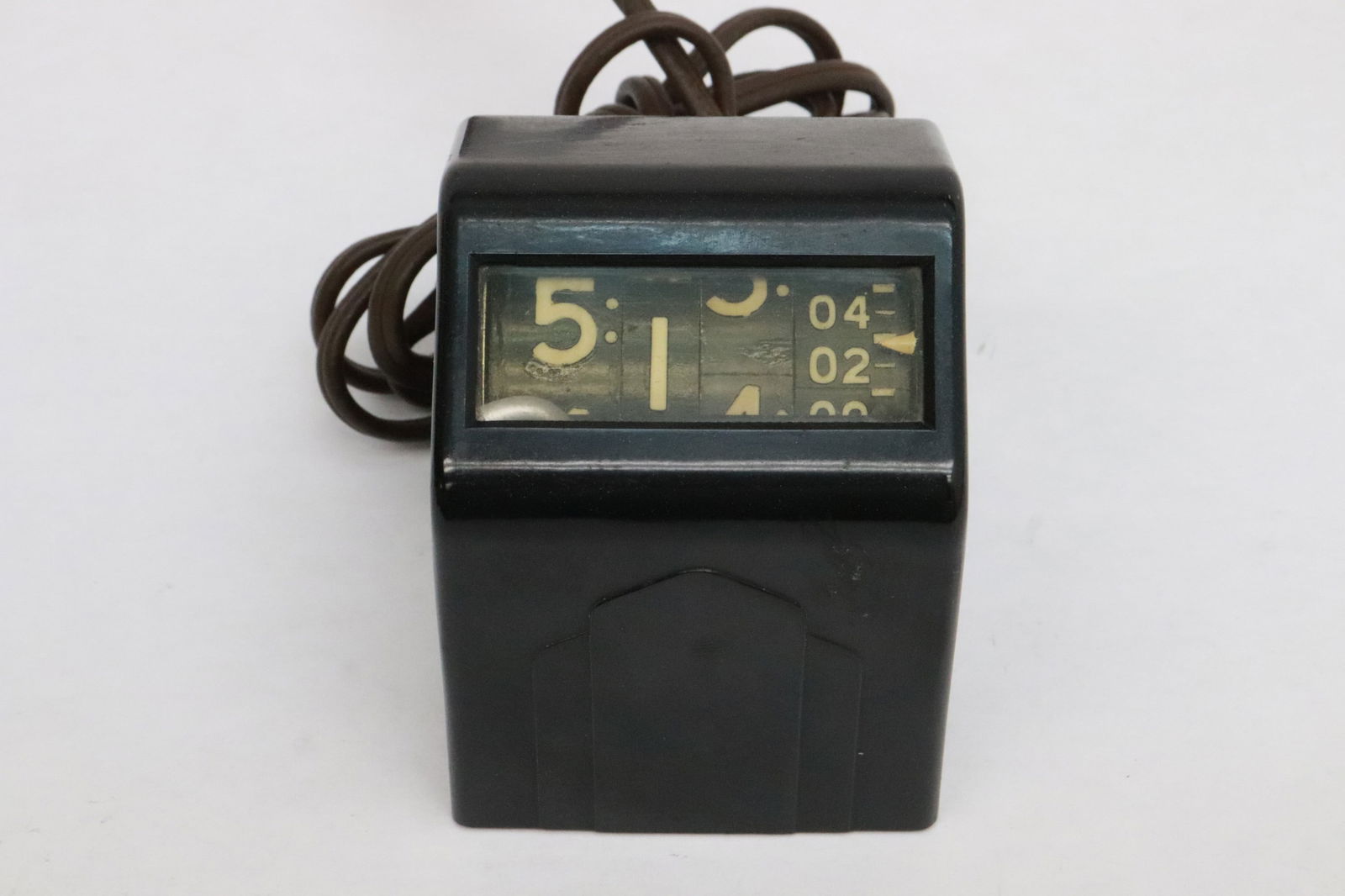 art deco double display table clock with Bakelite case - 2