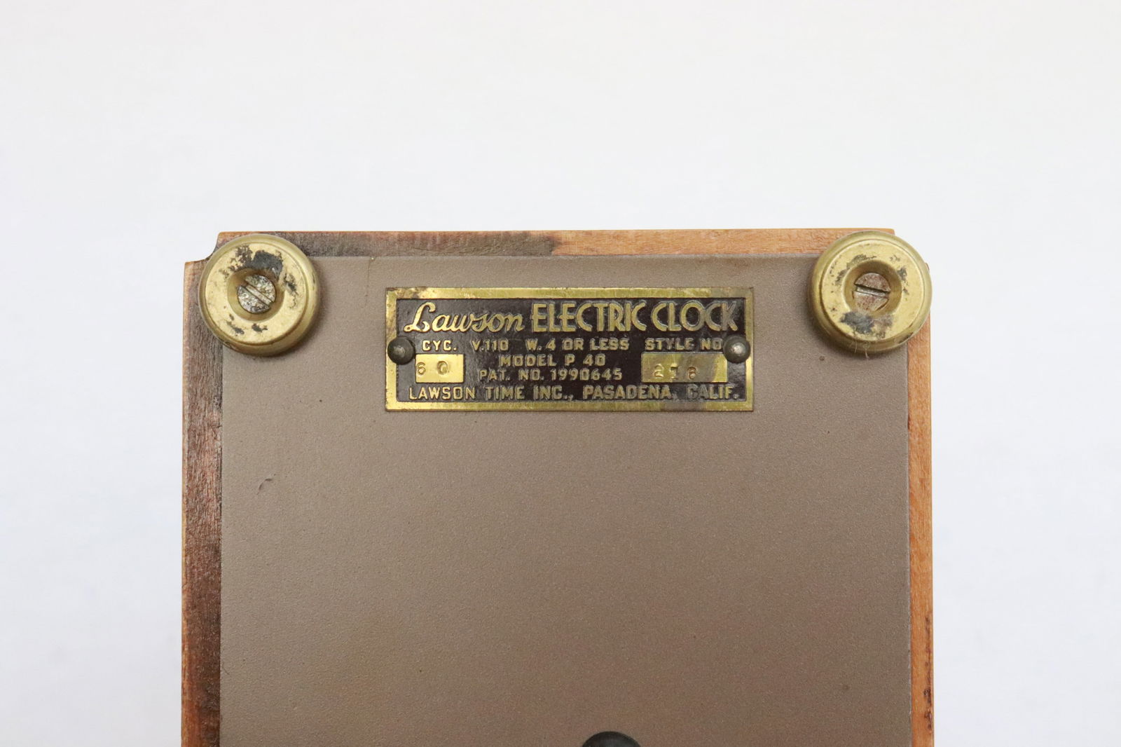 A rare Lawson electric table clock - 5