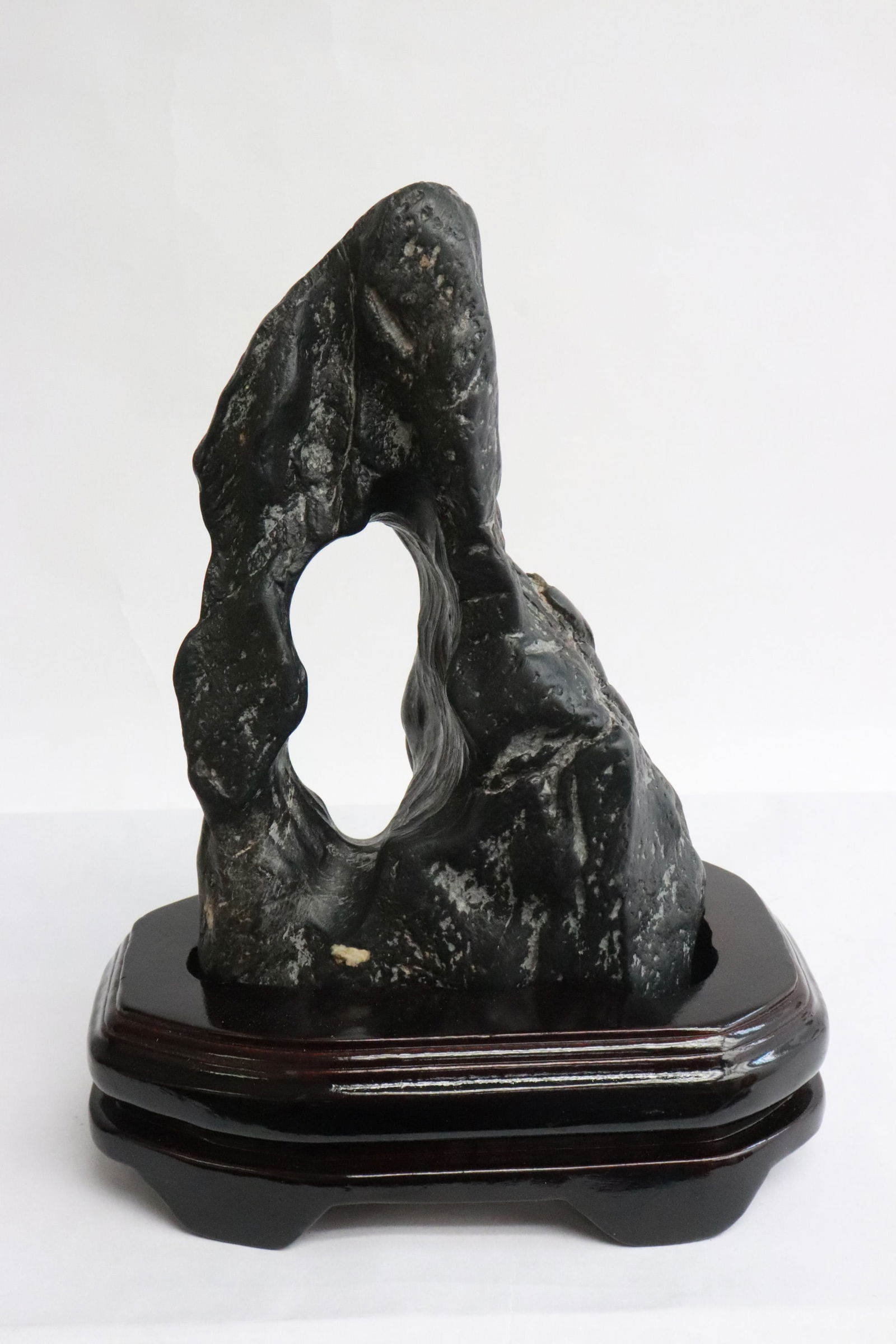 A table scholar stone: A table scholar stone, 8.5"H