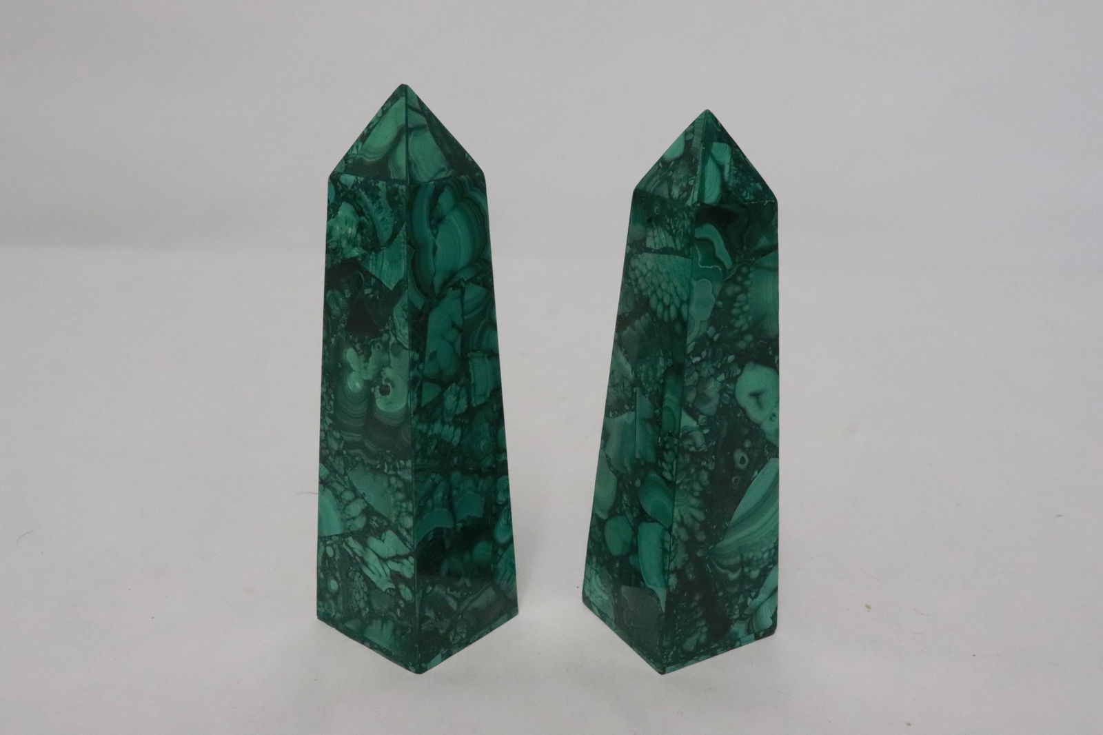 2 malachite points - 2