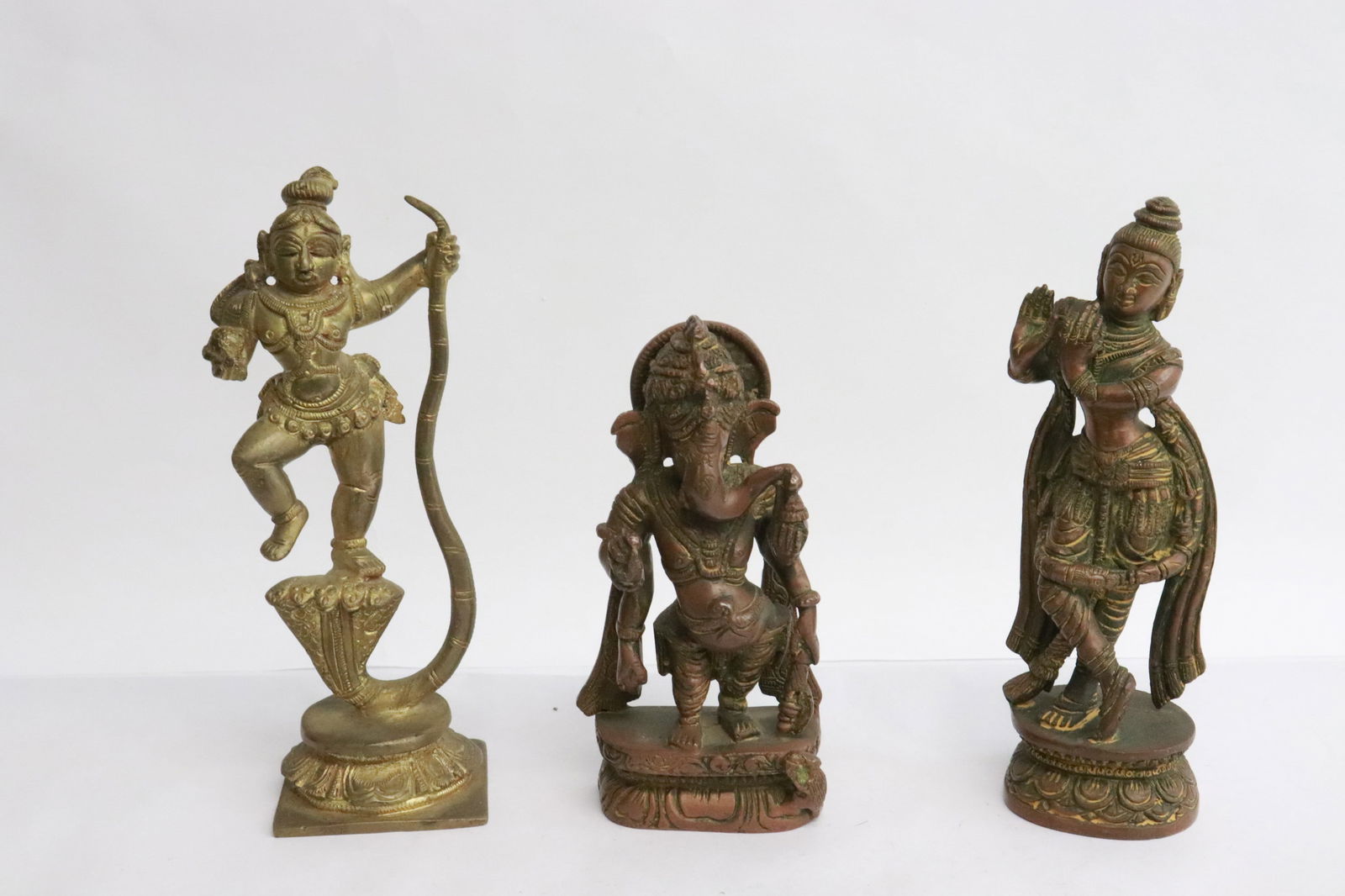 3 India heavy bronze sculpture of deities (1 of 8)