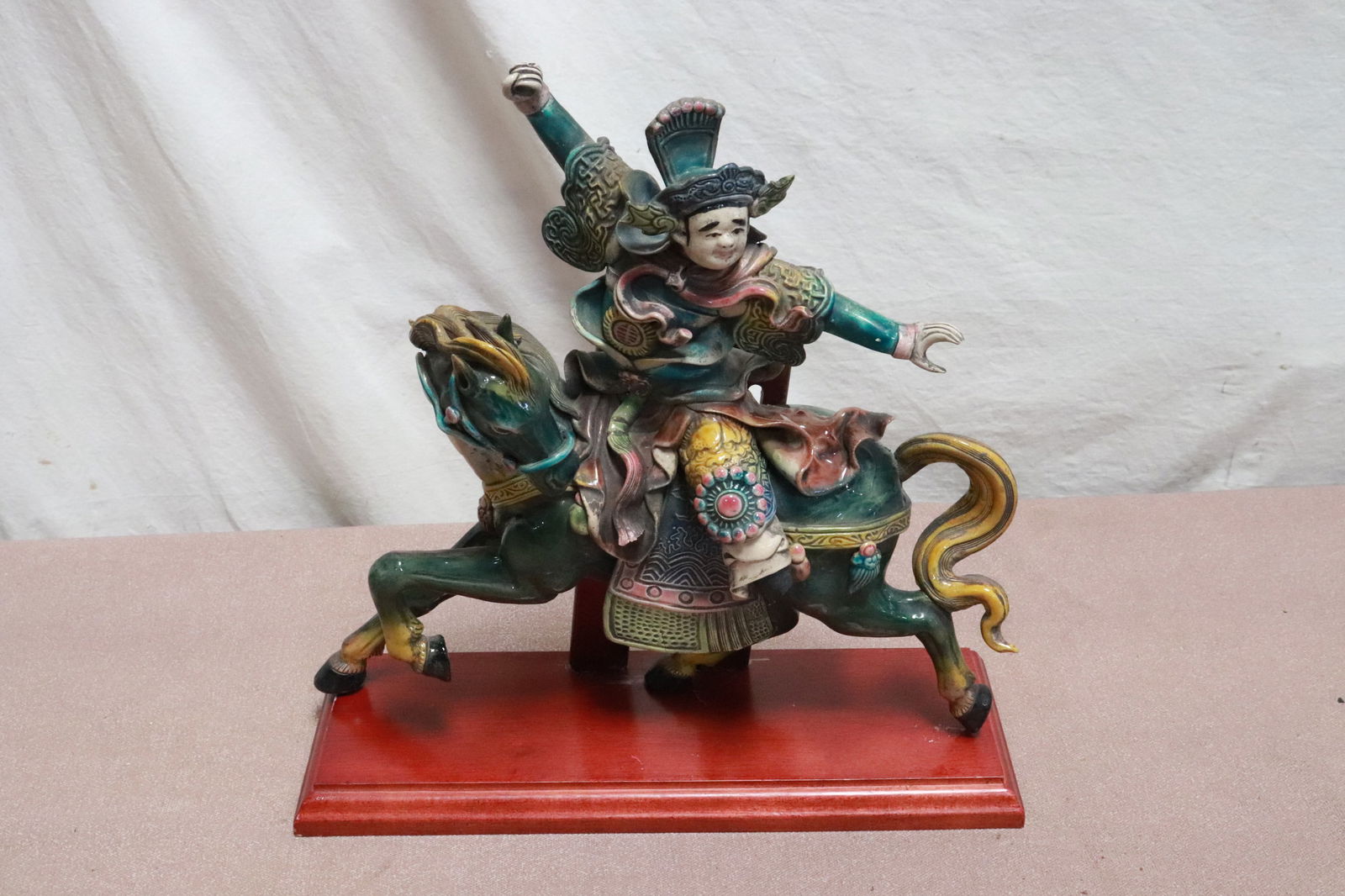 A vintage roof tile: A vintage roof tile, 12.65"H