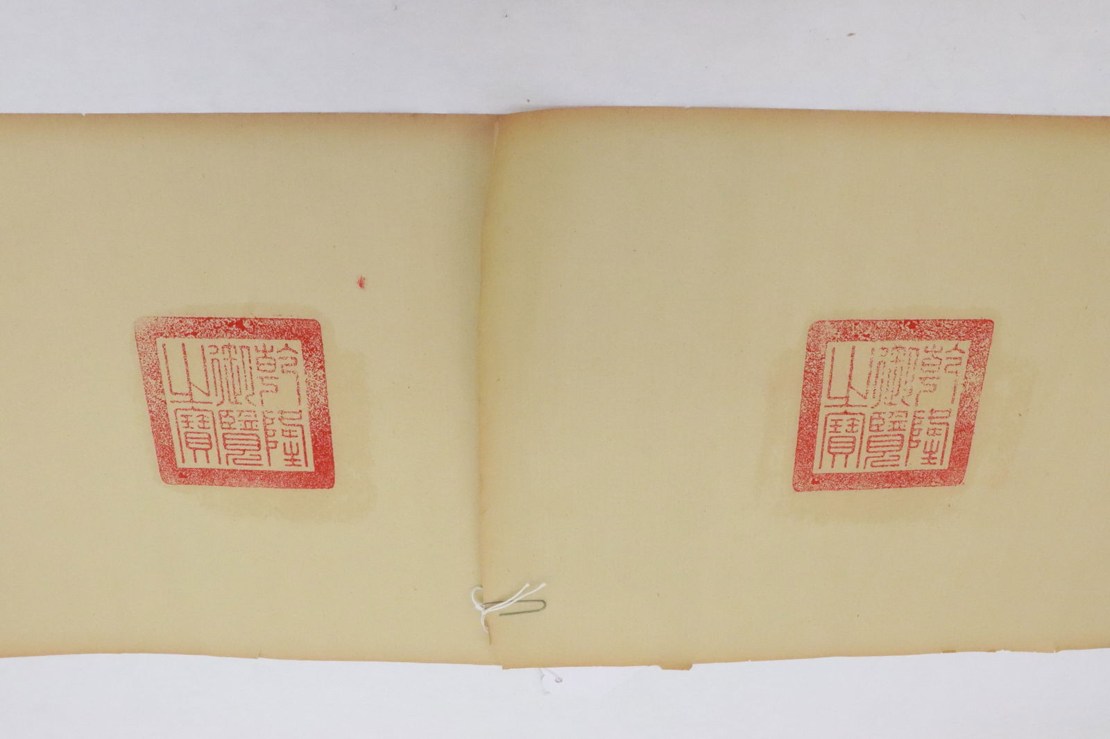 2 very rare genuine Qianlong seal mark on paper: 2 very rare genuine Qianlong seal mark on paper, 10.6"x14.7" ea
