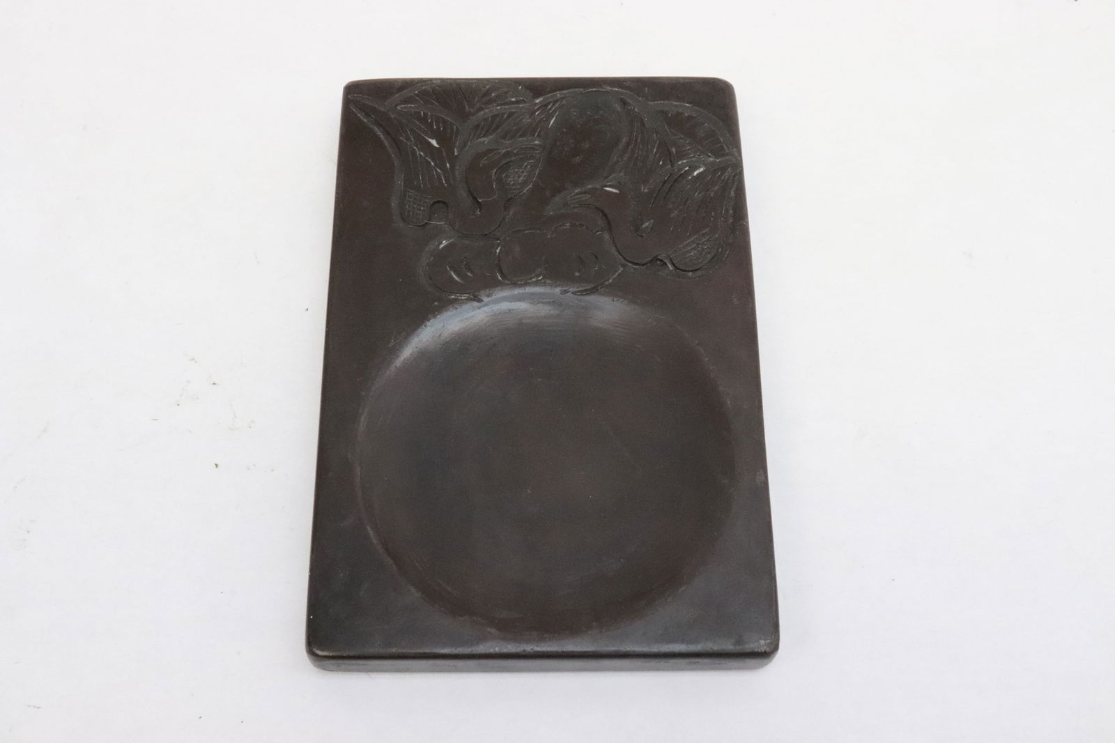 A stone inkwell: A stone inkwell, 5.9"x4"x0.63"