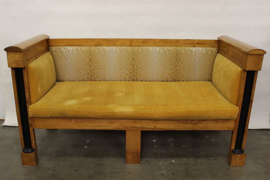 a fine Biedermeier couch: A fine Biedermeier couch (restoration and re-enforcement), 36"Hx68"x26"